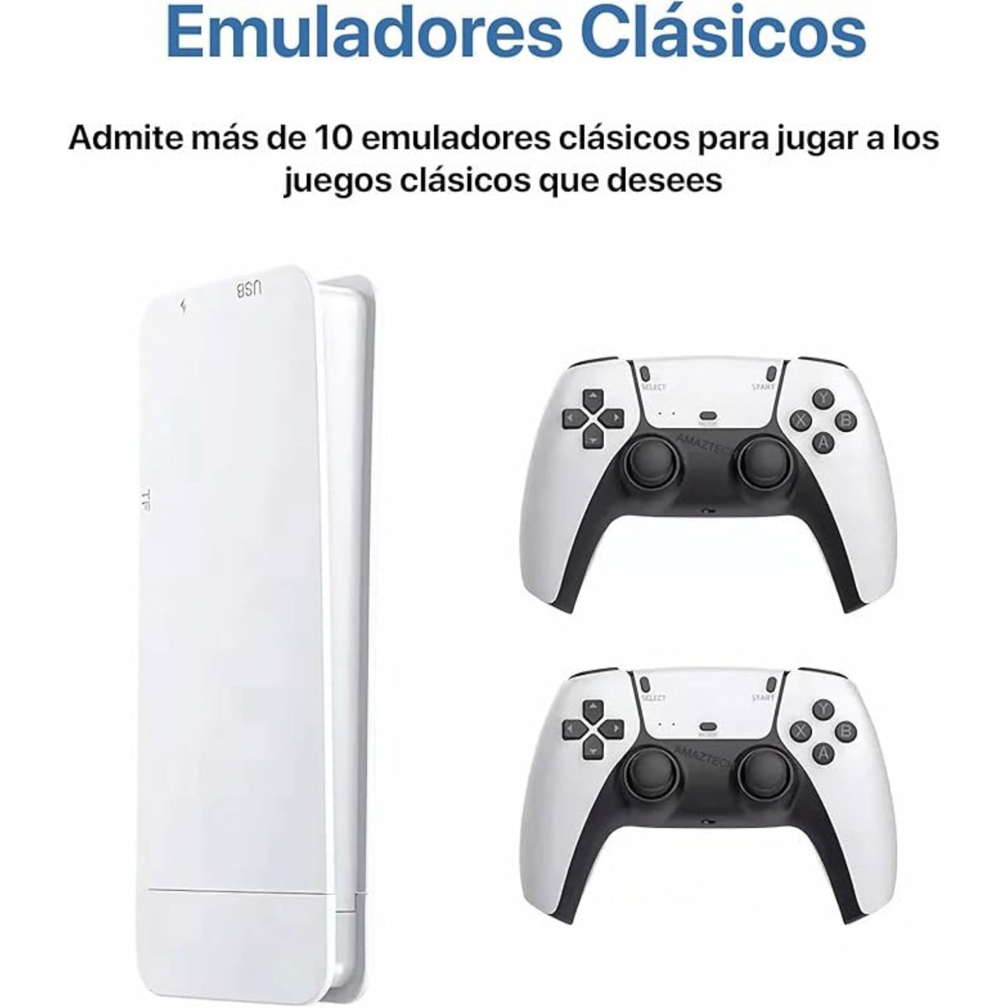 Consola Retro M15 PRO 4K HDMI - 20,000 Juegos Clásicos | 64 GB | 2 Mandos Inalámbricos | Compatible con TV | Emuladores de PS1, Arcade, Juegos de los 90s y Más